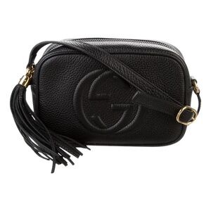 GUCCI Soho Disco Crossbody Black Leather NIB